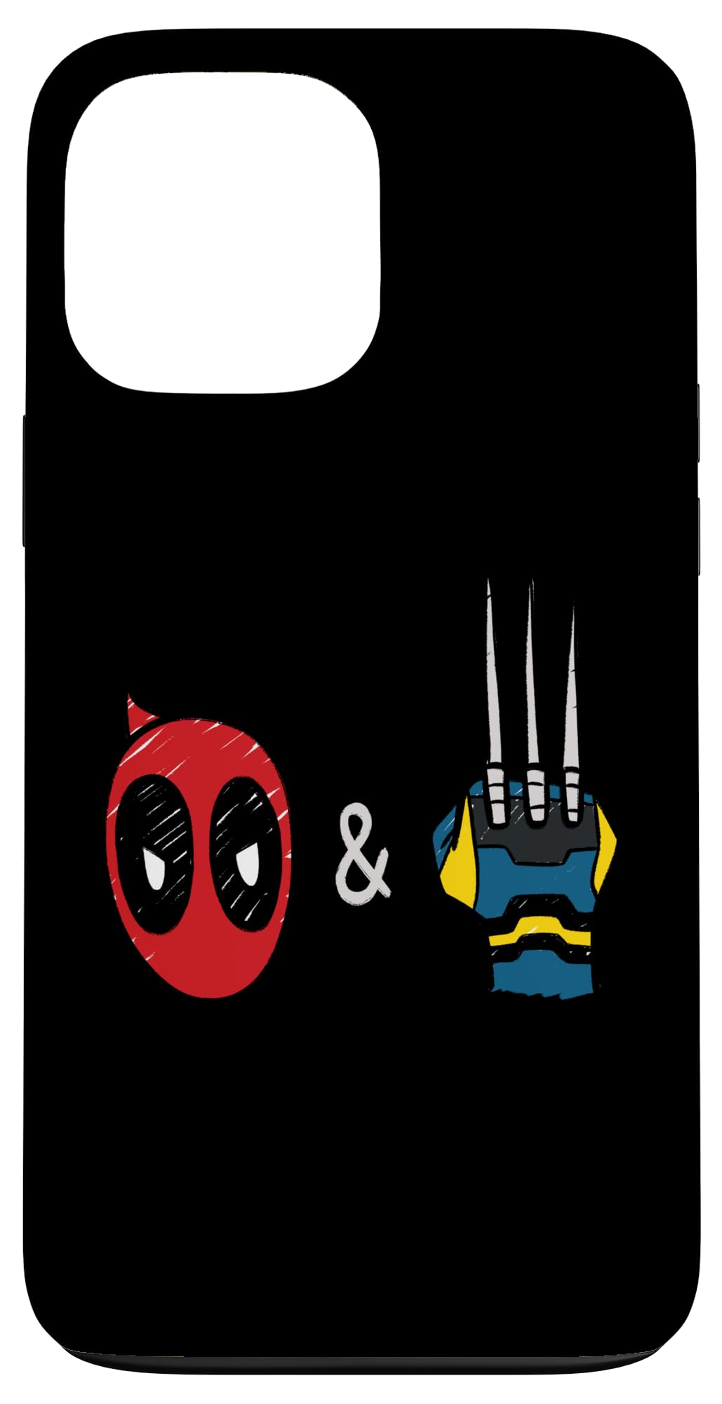 Marvel Studios Deadpool & Wolverine Mask & Claw Emoji Icons Case for iPhone 13 Pro Max