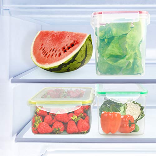 [10 Packs]Food Storage Containers,MCIRCO Airtight Flour Containers Pantry Storage Containers - Thumbnail 5