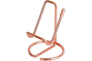Cell Phone Stand, Cute Metal Gold Holder Desk Accessories, Compatible with All Mobile Phones iPhone Switch iPad Tablets-Rose 