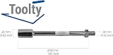 TOOLTY Mixing Paddle Extension Bar M14 Thread Galvanised Steel 200mm DIY view 5