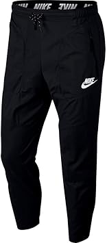Amazon Co Jp メンズnikeスポーツウェアアドバンス15パンツ ブラック ホワイト Small スポーツ アウトドア