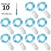 10 Pack Fairy Lights Battery Operated String Lights with 30 Micro LEDs on 10feet/3m Silver Copper Wire Starry String Light for DIY Party Christmas Costume Wedding Easter Table Decorations (Blue)