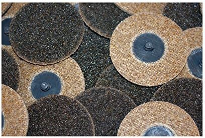 Car Builder Supply 770q25 Sand Loc Quick Change Type R Surface Conditioning Finishing Discs Course Brown 25pc 3" Diameter