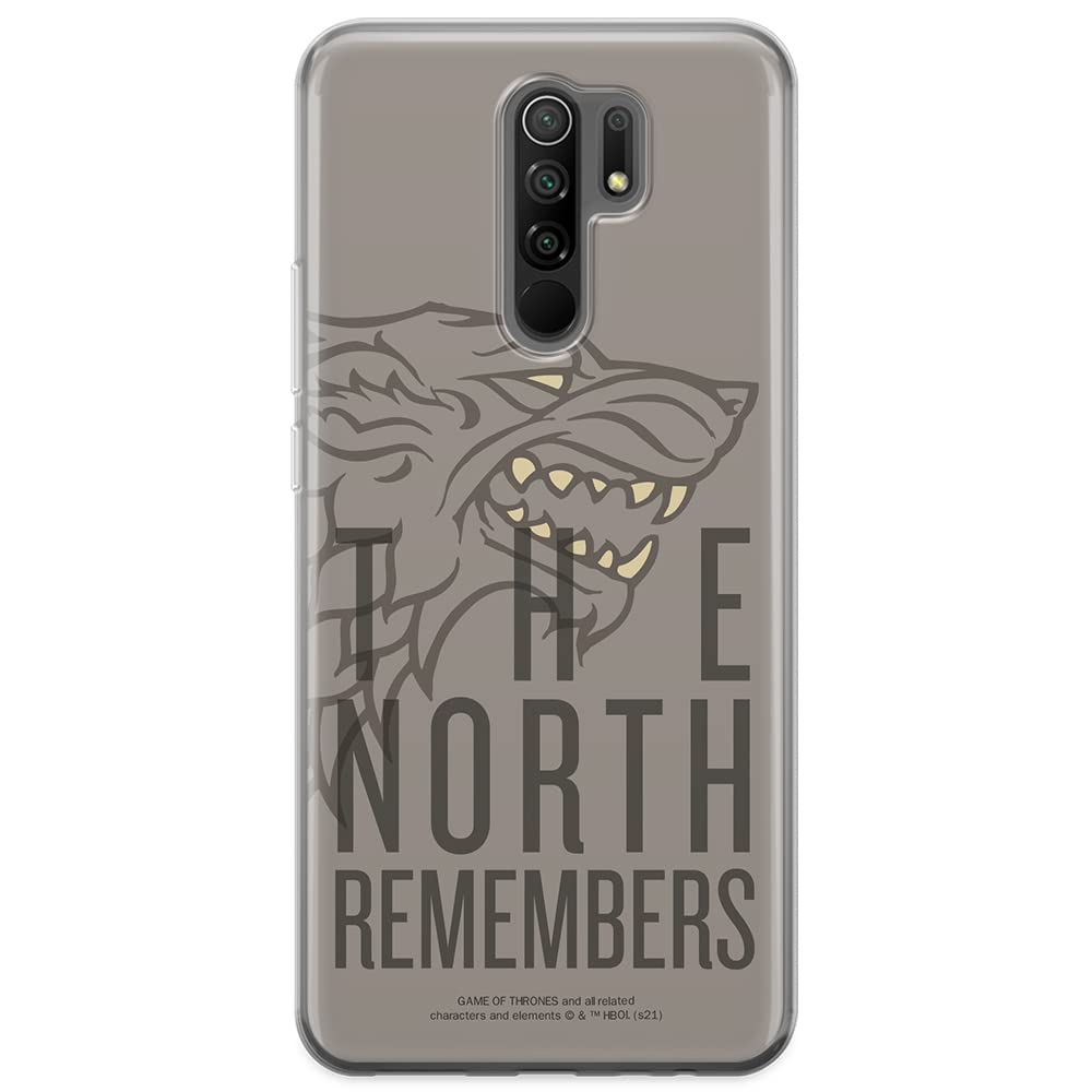 ERT GROUP mobile phone case for Xiaomi REDMI 9 original and officially Licensed Game of Thrones pattern 013 optimally adapted to the shape of the mobile phone, case made of TPU