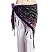 ZLTdream Women's Belly Dance Trangular Hip Scarf Grade Velvet Dark Purple