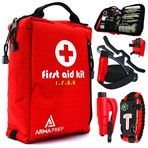 Compact First Aid Kit IFAK Medical Kit with Labeled Compartments