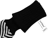 Scott Edward Black Diagonal Stripes Knit Woods Golf Head Covers Set 4 view 6