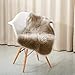 Reafort High Pile Super Soft Faux Sheepskin Rug, Chair Cover, Sofa Cover 20inx36in (20