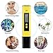 Digital PH Meter, UOTO Water Quality Tester 0.01 PH High Accuracy and 0-14 PH Measurement Range, Ideal Water Test Meter for Household Drinking Water, Aquariums, ATC - Yellow