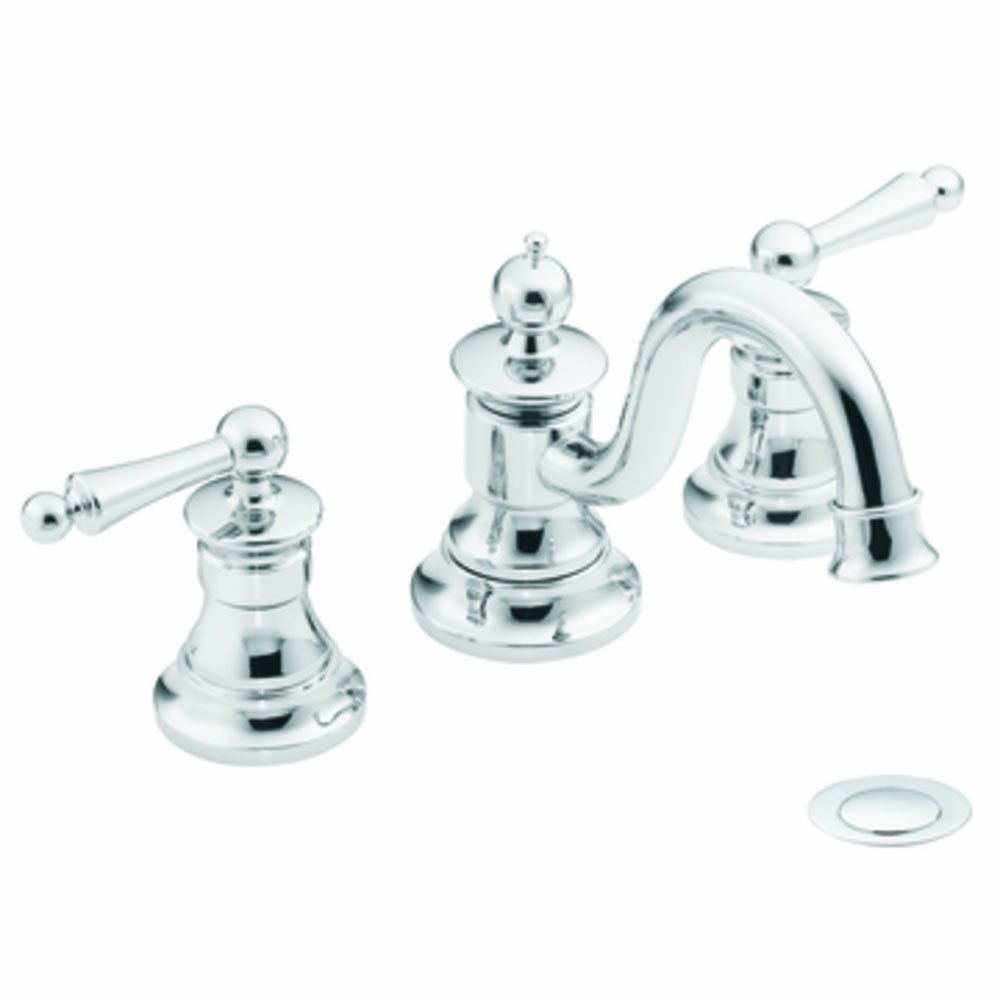 Moen TS418 Waterhill TwoHandle Traditional 8Inch Widespread Bathroom