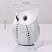 NJCHARMS Owl Statue Decor, Small Crafted Buho Figurines for Home Decor Accents, Living Room Bedroom Office Decoration, Buhos Bookself TV Stand Decor - White