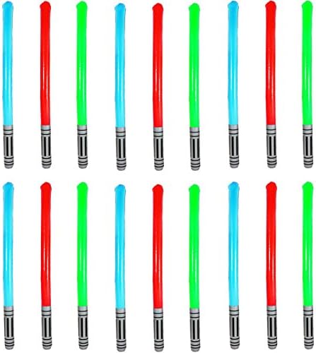 Bulk Buy Offers Inflatable Lightsaber Light Saber Toy Colour may Vary … (Quantity 3)