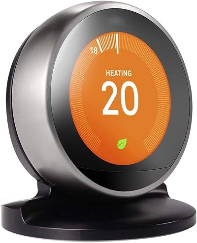 HOLACA Stand for Nest Learning Thermostat 3rd/2nd Gen Holder Black Plastic ABS