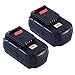 2Packs 4.5Ah High Capacity Replacement for Porter Cable 18V Battery Ni-Mh PC18B Compatible with Porter Cable 18 Volt PC18B-2 PCC489N PCMVC PCXMVC Cordless Tools Batteries(Black)