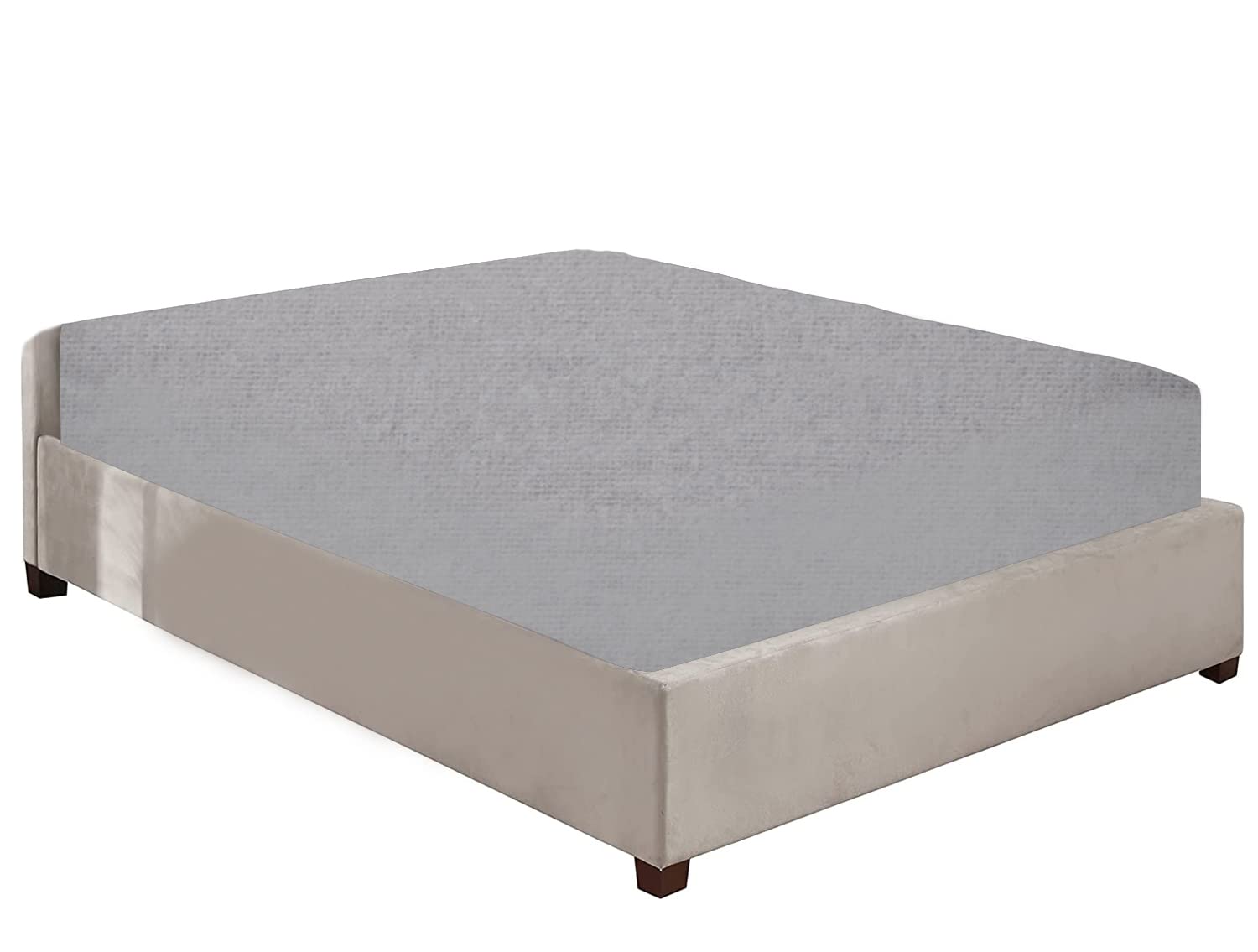 100% Brushed Cotton Flannelette 40CM/16" Extra Deep Fitted Sheets in 12 Colours (Silver, Single) โ image 1