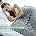 Click Me Weighted Blanket (15lbs, 48” X 72”, Grey ) for Adult and Kids | Premium Cotton and Glass Beads