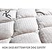 furrybaby Dog Bed Mat Flat Crate Mat with Anti-Slip Bottom Machine Washable Pet Kennel Pad for Dog Sleeping (XL 48x30'', Grey Mat)