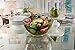 Large Clear Glass Wavy Salad Bowl, Mixing Bowl, All Purpose Round Serving Bowl…