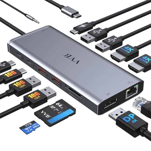 VVB 14-in-1 Laptop Docking Station