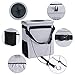 njnj Car Folding Cargo Carrier Hitch Mount, Waterproof Car Trash Can Garbage Bin