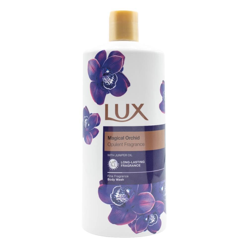 LUX Body Wash, Magical Orchid & Juniper Oil – Gentle Cleanser, Floral Shower Gift for Women – 600 ml