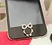 eBADA Cute Vintage Owl Charm phone Home Return Keys Buttons Sticker For iPhone 4S iPhone 5 iPod Touch iPad Repair Fix Replace Replacement