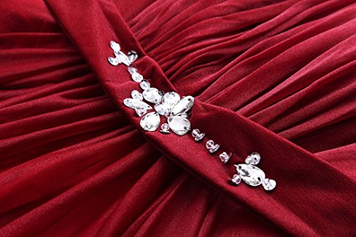 Beauty-Emily Womens Long Mermaid Evening Dresses Beaded Formal Prom Party Cocktail Wedding Guest Gowns Teal Size US6
