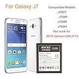 Samsung Galaxy J7 Battery Replacement for Cell Phone J700 EB-BJ700BBC/EB-BJ700BBU (Work for SM-J700 2015 Ver Only)