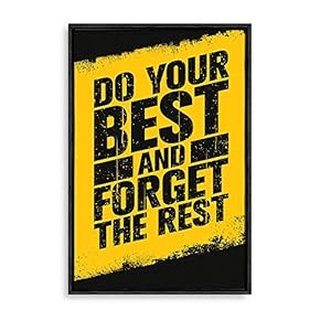 signwin Framed Canvas Wall Art Motivational Words Canvas...