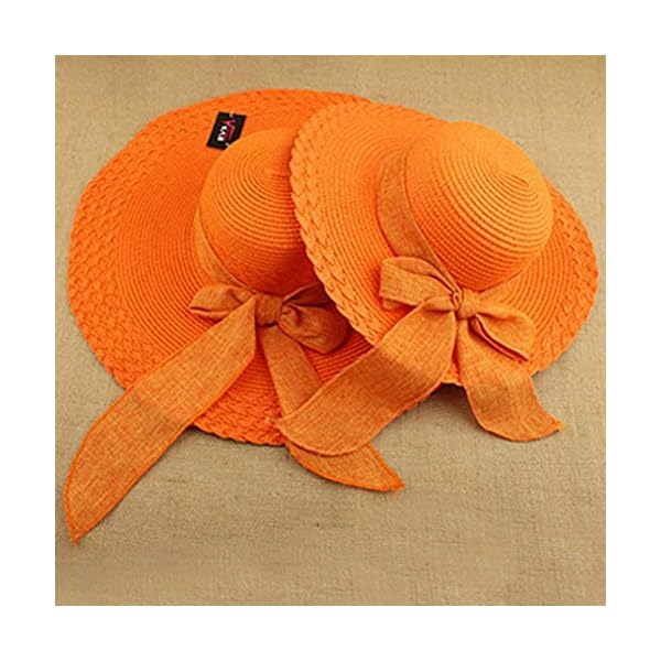 Aivtalk-Girls-Multi-colors-Large-Brim-Flower-Beach-Sun-Hats-with-Cute-Bowknot