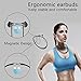 Bluetooth Headset, Wireless Neckband Headphone Sport Sweatproof Magnetic Stereo Noise Reduction Earbuds with Mic for iPhone Android Cellphone by Holida