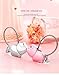 MILESI Magnetic Kiss Pig Couple Keychain Love Key Accessories Pendant Valentine's Gift/Present for Lover(silver-pink)