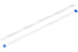 MECCANIXITY FFC FPC Flat Flexible Cable, 18 Pin 0.5mm Pitch 250mm Long (A Type) for LCD 3D Printer Camera DVD TV Laptop Audio Pack of 10