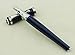 Lanxivi Hero 6117 Fountain Pen Gold Stars Cap Blue Barrel Fine Nib Size with Pen Pouch