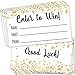 100 Raffle Tickets 3.5”x2” - Premium Faux Gold Confetti Design