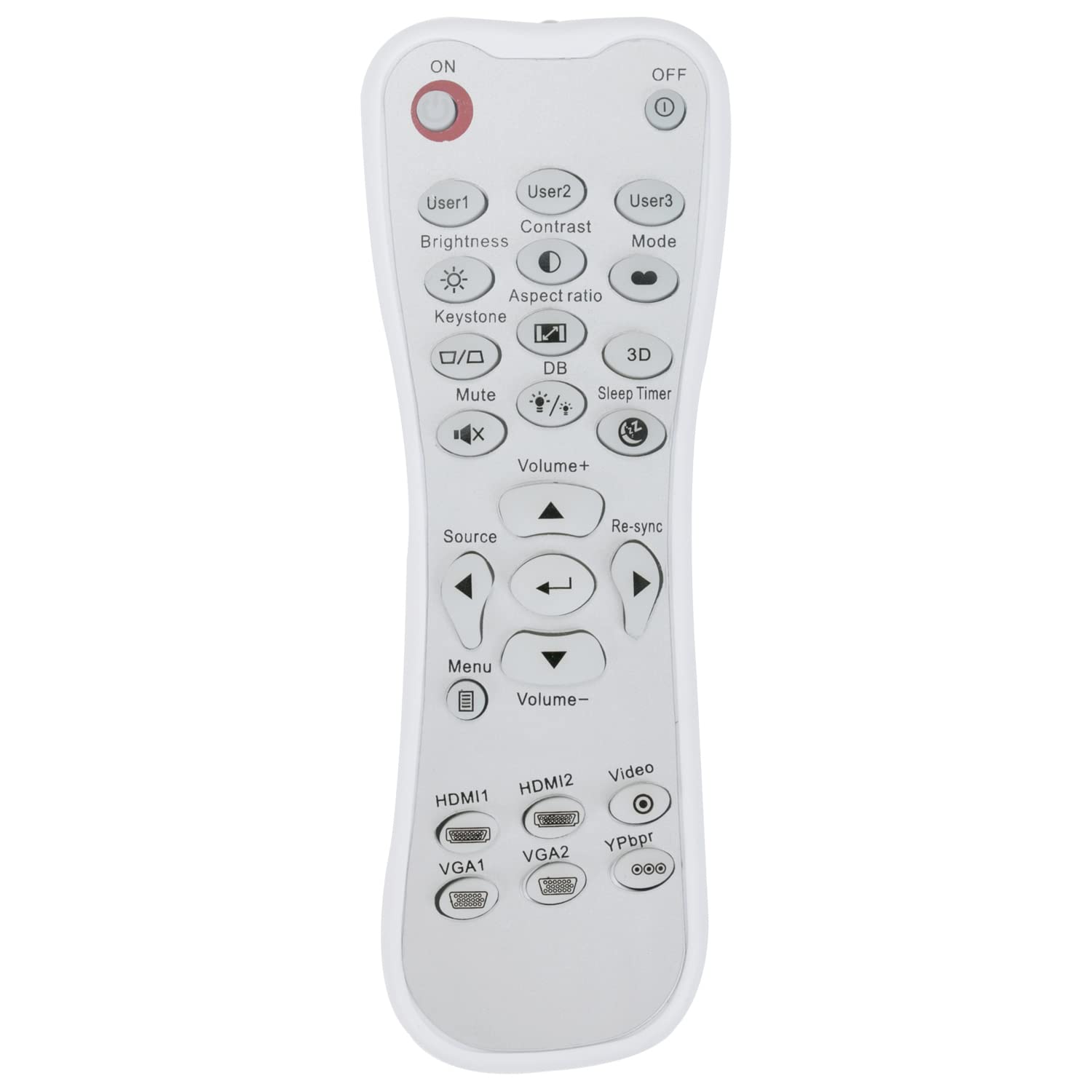 Replacement Remote Control Fit for Optoma HD28HDR HD39HDR GT5000+ HD30LV Projector