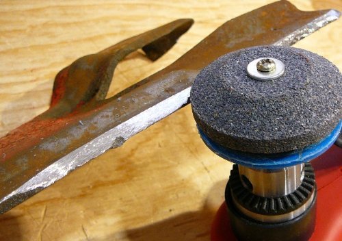 ProTool Lawnmower Blade Sharpener-Works with Any Power Drill
