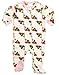 Leveret Little Baby Girls Fleece Footed Sleeper Pajama Onsie (Size 6 Months-5 Toddler)
