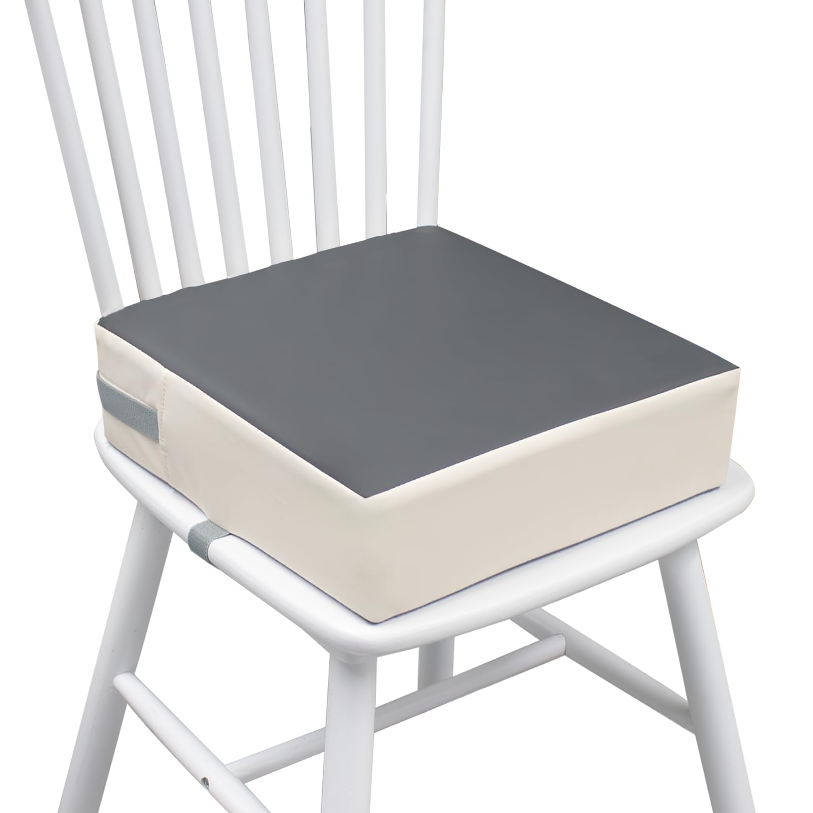 Toddler Dining Table Booster seat, PU Washable Waterproof Double seat Belt Non-Slip Bottom Booster seat for Dining Toddler, Portable Travel Increase Cushion