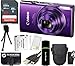 Canon&nbsp;PowerShot ELPH 360 HS 20.2MP 12x Zoom Full-HD 1080p Wi-Fi Digital Camera (Purple) + 32GB Card + Reader + Spare Battery + Case + Accessory Bundle primary