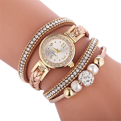 Absolutemy〔☀ㄥ☀〕Ladies Watches Fashion Creative Bracelet Watch Womens Watch Round Bracelets Watch Gift