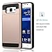 Galaxy Grand Prime Case, EC [Shockproof][Drop Protection] Hybrid Dual Layer Slim Wallet Case with Card Slot Holder Hard Shell Cover for Samsung Galaxy Grand Prime G530 (Beige)