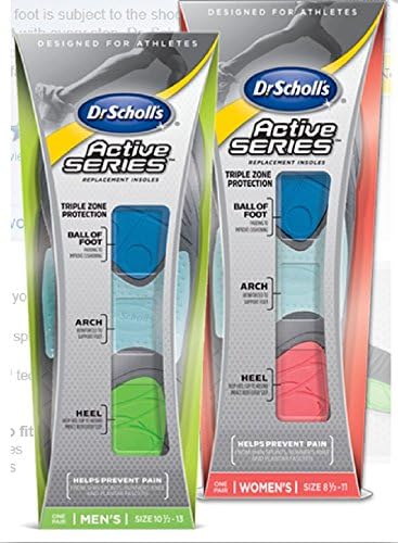 Dr Scholl's Active Insole Men Large 10.5-13 (Pack of 6)