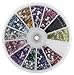 Premium MASH 1200 Piece 12 Color Nail Art Nailart 3D Design Heart Shape Rhinestones
