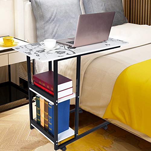 MSOO Simple Folding Lazy Bedside Laptop Table Simple Desktop Home Mobile Small Table - Thumbnail 7