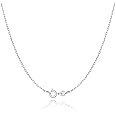 Jewlpire 925 Sterling Silver Chain Necklace Chain for Women 1.1mm Cable Chain Necklace Upgraded Spring-Ring Clasp - Thin & Sturdy - Italian Quality 16/18/20/22/24 Inch