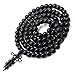 JIIUZUO 8mm 108 wood necklace sandalwood prayer beads bracelet meditation buddhist link wrist prayer mala elastic