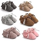 CZCCZC Baby Boys Girls Toddler Warm Snow Boot Tassels Moccasins First Walkers (13cm(12-18months), Brown)