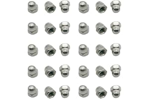 ThtRht 30 Pack M5 Stainless Steel Hexagon Acorn Cap Nut Decorative Cover Semi Dome Nut for Gopro Hero 13/12/11/10/9/8/7/6/5 D
