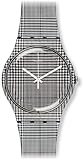 Swatch For The Love Of W Black and White Dial Plastic Strap Unisex Watch SUOB113